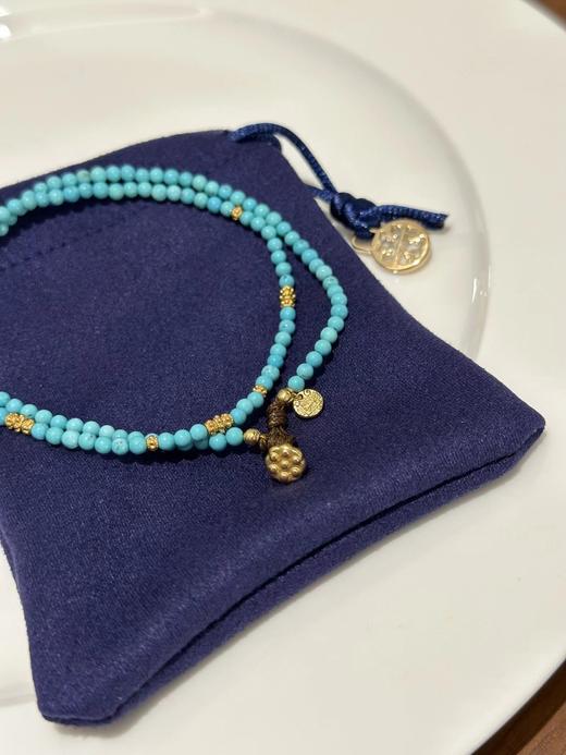 庄周晓梦迷蝶绿松石项链可手链认准纯原矿绿松石 商品图3