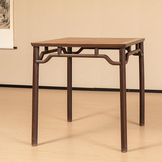 清 红木罗锅枨矮栳方桌 商品图4