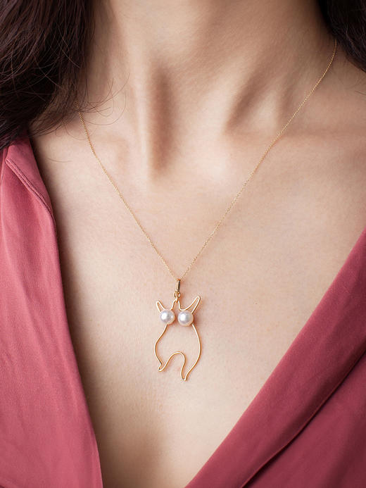 LUCINE K金彩金18K金链十字黄金链可调长短素链真金AU750锁骨链女 商品图0