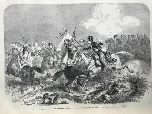 41.5*29.5cm！1860年1~6月 伦敦新闻画报 数百幅版画插图 漆布精装8开 商品图3