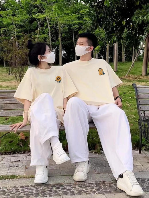 【大码情侣装】特别的ok短袖纯棉 夏季ins潮休闲T恤上衣 情人节 商品图3
