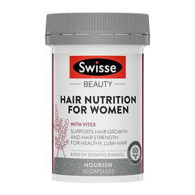 【保税】澳洲 Swisse 女士防脱发养发复合胶囊 60粒 由内护发 健康强韧