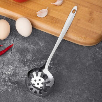 美厨（maxcook）火锅勺 加厚不锈钢汤勺漏勺两件套 玫瑰系列 MCMG-02 /厨具 /厨房小工具 /铲勺 商品图5