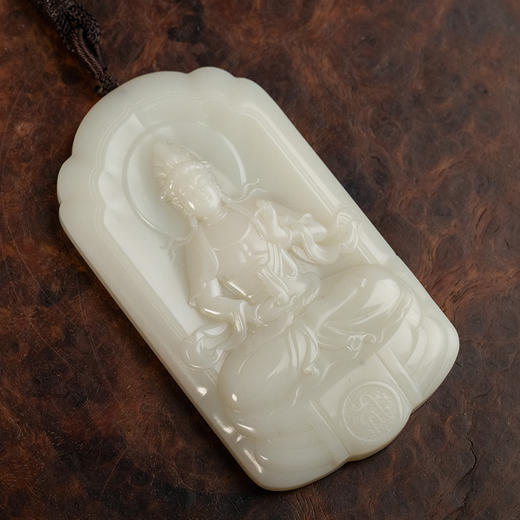 玉雕净瓶观音牌挂饰 商品图4