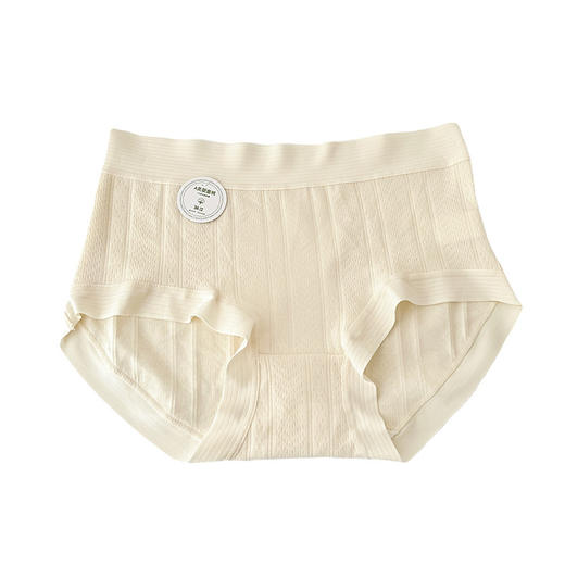 【3条装 A类婴儿棉 舒适感满满~】7A纯棉内裤女少女透气无痕抑菌全棉裆女士内裤大码中腰女三角内裤 商品图4