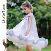 littletime儿童春夏蝴蝶结tutu背心裙紫色礼服裙女童小香风连衣裙 商品缩略图0
