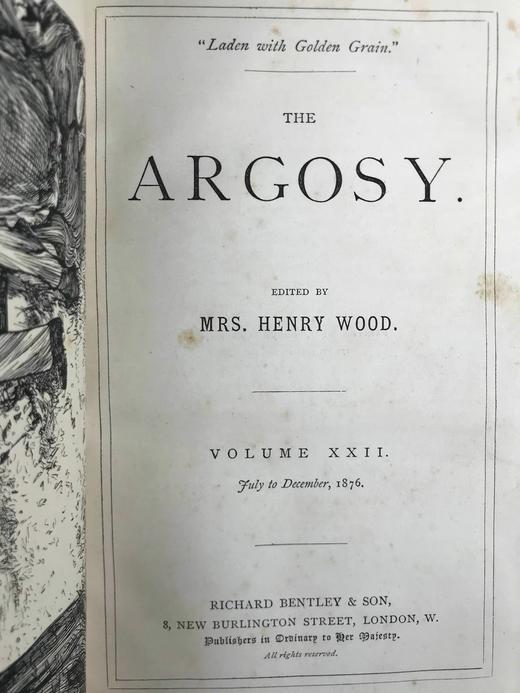 1876年7~12月 阿戈西杂志 配多幅版画插图 真皮精装大32开 商品图4