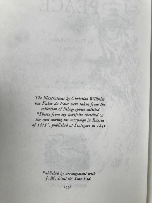 托尔斯泰《战争与和平》（全3卷） 配插图 苍鹭出版社（HeronBooks）复古仿皮精装本 商品图3