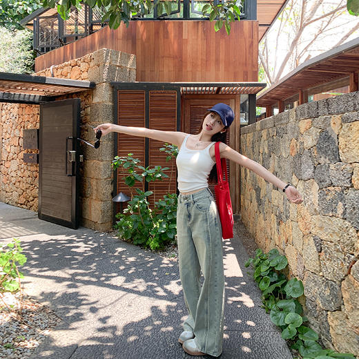 <曾小咸推荐>【美式vibe风】牛仔裤 商品图1