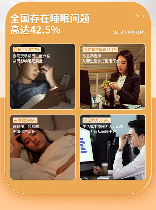 【VSKA睡眠贴】拯救3亿人的失眠焦虑!20分钟快速入睡，一夜好梦z再也不用担心失眠啦~穴位贴敷+中草药精粹，双管齐下! 商品图2