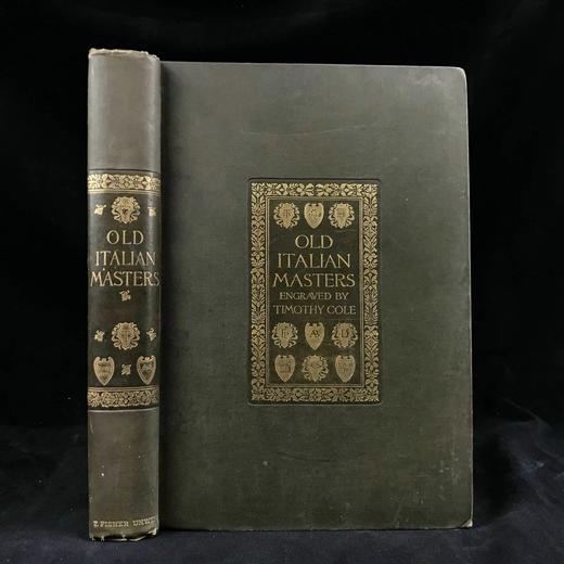 1892年 古老意大利艺术大师们 近百幅插图 漆布精装大16开 商品图0