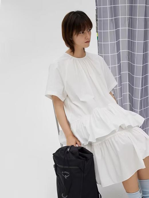 步履不停/4B31122C/不规则裙摆短袖连衣裙 商品图4