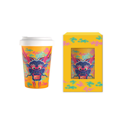 彩云蓝龙环保咖啡杯 商品图4