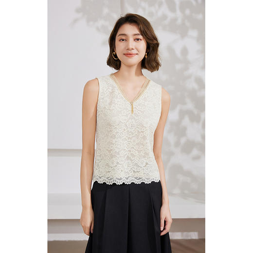 乔万尼背心女夏外穿新款蕾丝设计EM2C700 商品图1