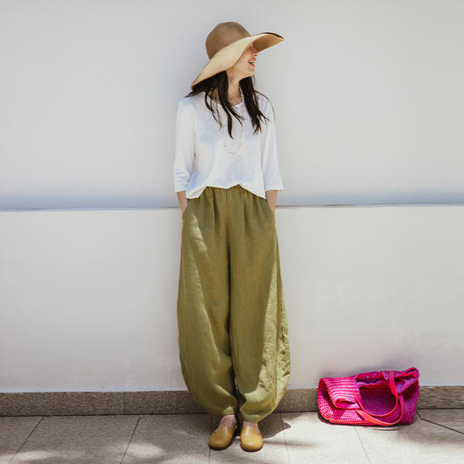 绽放旅行女装347朵/萃取艾草分子抗菌驱蚊棉亲肤宽松短袖T恤上衣 商品图3