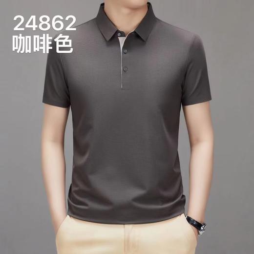 男士休闲华夫格POLO衫 商品图1