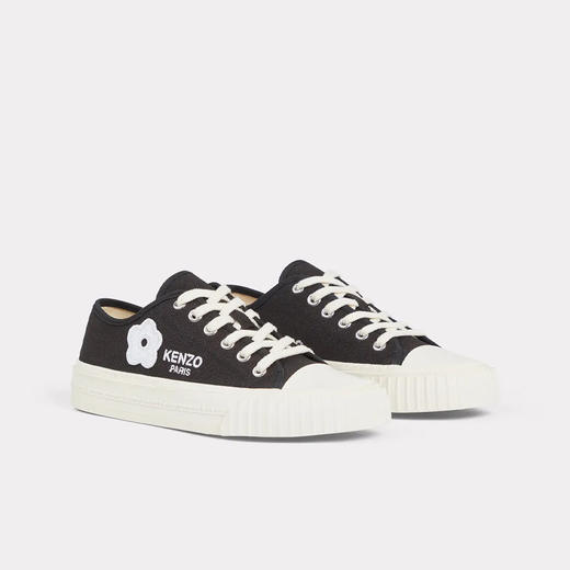 KENZO 高田贤三 男士 Boke 花卉刺绣帆布休闲运动鞋 黑色 FE52 SN015 F72 99 商品图2