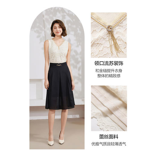 乔万尼背心女夏外穿新款蕾丝设计EM2C700 商品图3