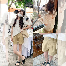 <曾小咸推荐>【温柔公式】白色蕾丝刺绣短袖T恤