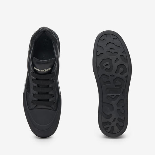 ALEXANDER MCQUEEN 亚历山大.麦昆 男士 Plimsoll 休闲运动鞋 黑色 777241 W4SS3 1070 商品图3