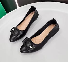 2024春季新款单鞋真皮低跟皮鞋