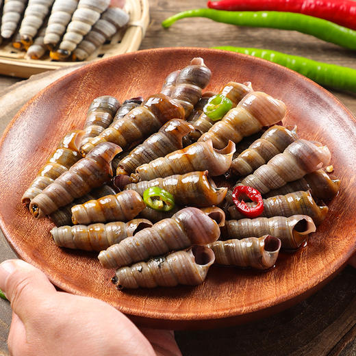 船歌鲜食香辣捞汁钉螺解冻即食海鲜方便速食220g*5袋简装 商品图1