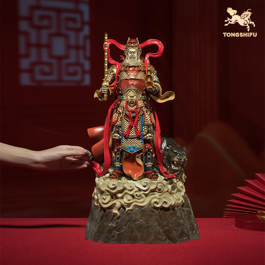 铜师傅 正版授权《武当联名财神赵公明》桌面客厅家居装饰摆件 商品图4