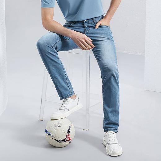 【含莱赛尔】柒牌男装牛仔裤男2024春夏新款休闲百搭水洗直筒长裤	126H72460 商品图1