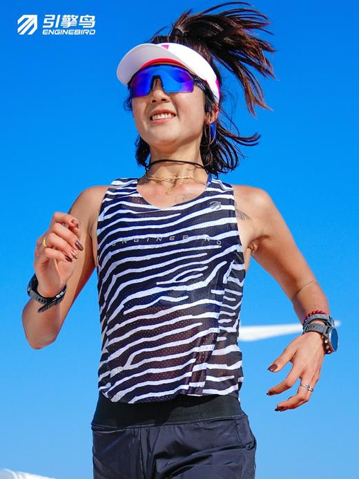 引擎鸟破风背心女款轻薄速干马拉松跑步训练上衣 商品图2