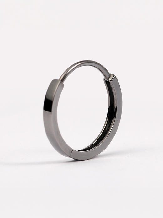 LUCINE 鹿鸣珠宝 |【简】系列 黑金HOOP耳环 商品图3