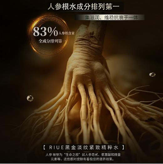 RIUE黑金淡纹紧致精粹水140ml 商品图7