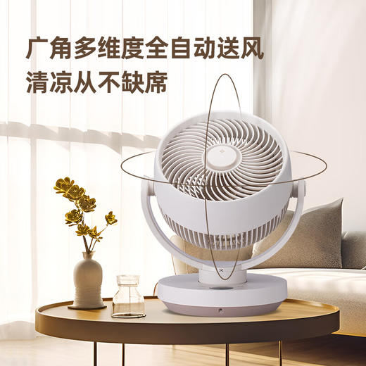 SEEDEN西点 空气循环扇家用办公室台式电风扇桌面轻音小风扇台扇蓝牙控制离线语音控制带香薰盒 XD-1888FF 商品图3