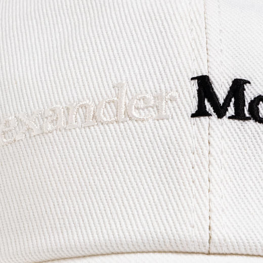 ALEXANDER MCQUEEN 亚历山大.麦昆 男士字母徽标刺绣棉质棒球帽 白色 782062 4105Q 9060 商品图2