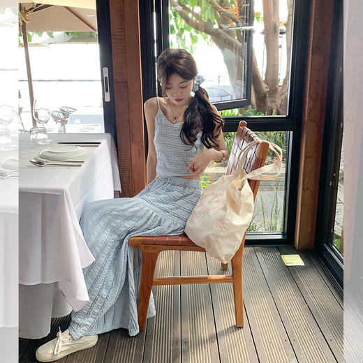 <曾小咸推荐>新品最后一波现货，微信粉丝抢！卖完全渠道下架！！【约会日记】背心上衣+半裙  背心日常99.99 立减60 秒杀39.99！！半裙日常159.99 立减90 秒杀69.99！！ 商品图3