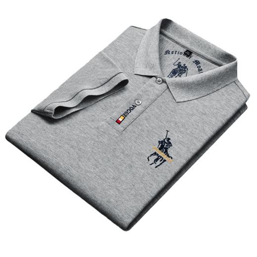 红览 短袖polo衫休闲翻领纯棉男士T恤N97 商品图3