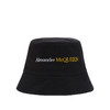 ALEXANDER MCQUEEN 亚历山大.麦昆 男士字母徽标刺绣棉质渔夫帽 黑色 782063 4105Q 1080 商品缩略图0