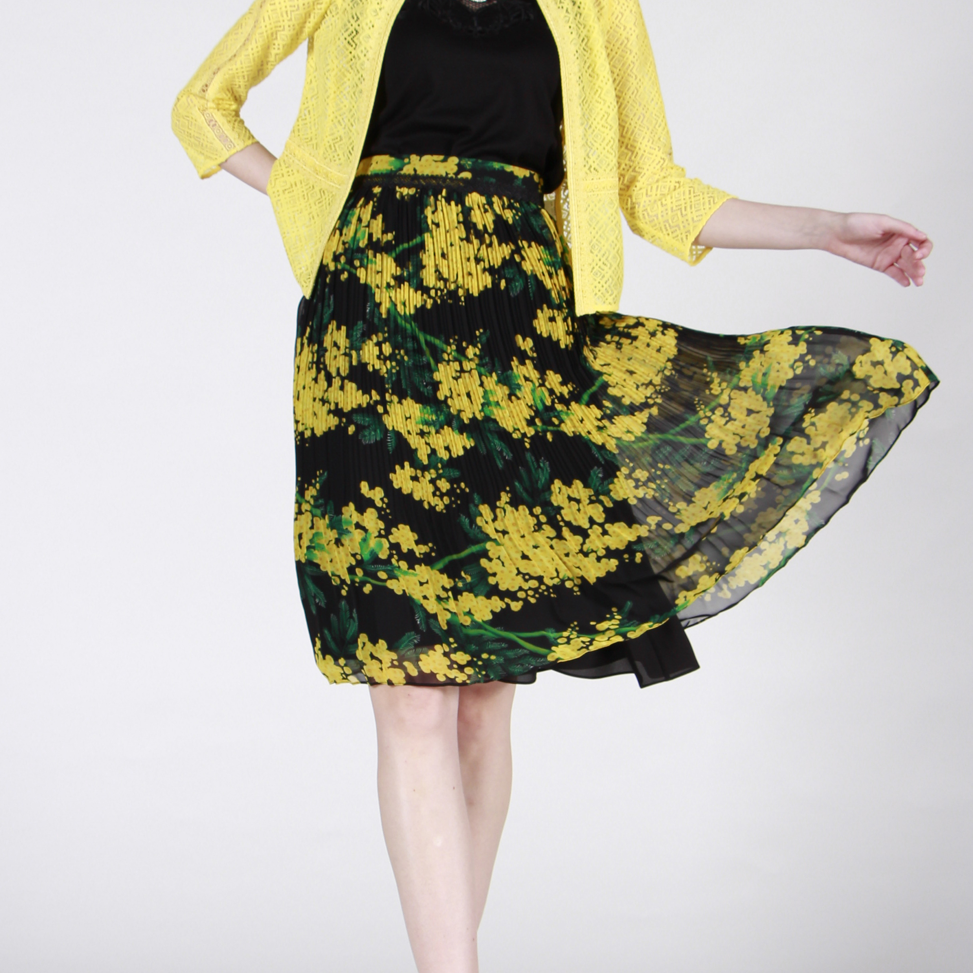 【伯妮斯茵】173B012--黄色半裙--萨珊捶揲--《宁静之美》