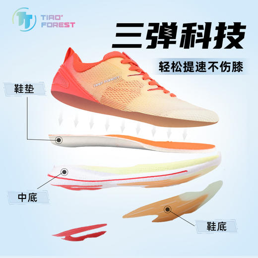 跳跳森林蜂鸟专业跳绳运动鞋网面透气轻便减震男女新款训练超轻 商品图1