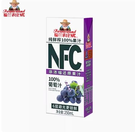 福兰农庄NFC纯鲜榨100%葡萄汁 250ml 商品图0