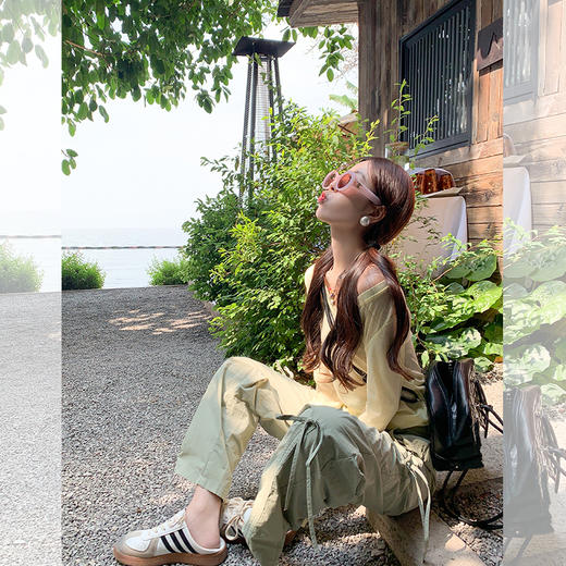 <曾小咸推荐>3.24现货秒杀 ！微信超特价！绿色工装裤 日常189.99 立减110 秒杀79.99！！ 商品图2