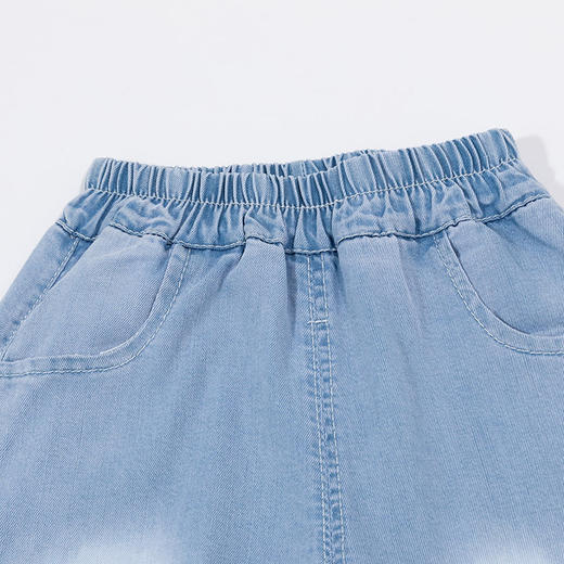 贝贝怡儿童2024新款夏季薄款女童装大童夏装长裤夏款休闲牛仔裤子 商品图6