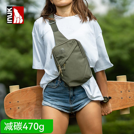 INUK斜挎胸包设计感小众潮牌休闲时尚户外旅行通勤单肩包新 商品图0