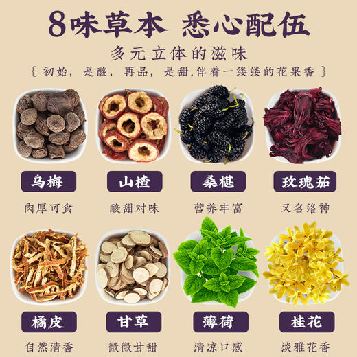 【分销】方回春堂酸梅汤180g/袋， 甄选8味自然食材复配 ，夏日限定，好喝不贵 商品图3
