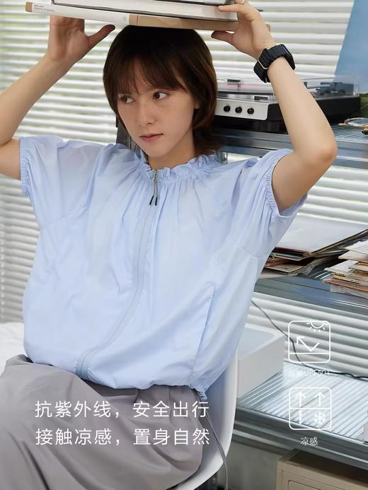 步履不停/4B23103C/花苞领短袖外套 商品图0