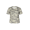 NUTH 复古迷彩印花烫钻修身短袖t恤上衣女 商品缩略图6