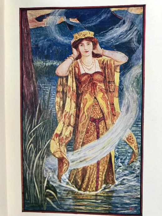 1927年 安德鲁·朗格《绯色童话书》 8幅彩色与大量黑白插图 漆布精装32开 商品图6