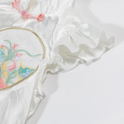 贝贝怡女童夏季马面裙套装2024儿童国风汉服新中式夏装两件套童装 商品图7