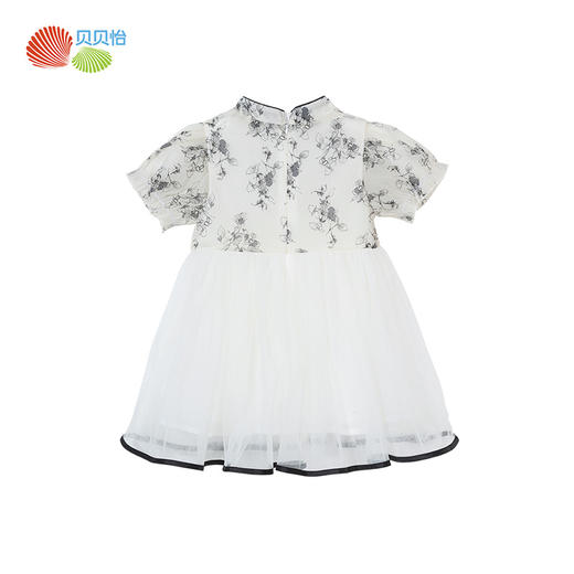 贝贝怡女童连衣裙夏装2024新款儿童国风新中式旗袍宝宝公主裙汉服 商品图4