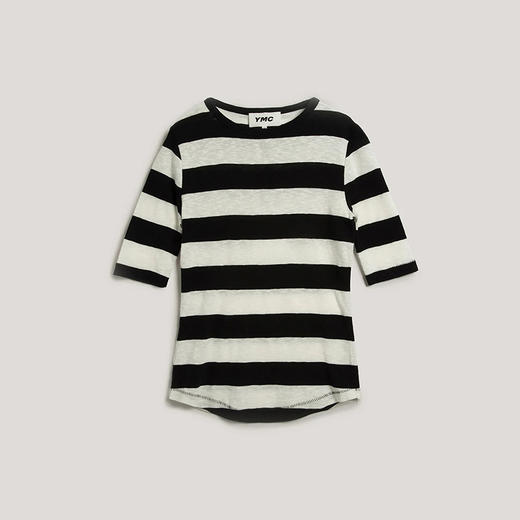 YMC CHARLOTTE SHORT SLEEVE TOP 女装休闲条纹圆领T恤 商品图1