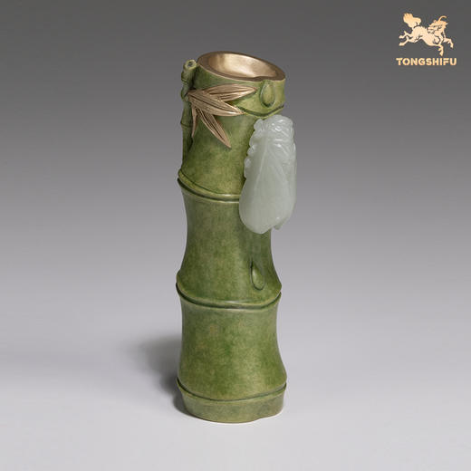 铜师傅铜摆件《知足之乐》竹子桌面客厅办公室家居装饰品礼品摆件 商品图2